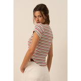 Vivi Striped Knit Top
