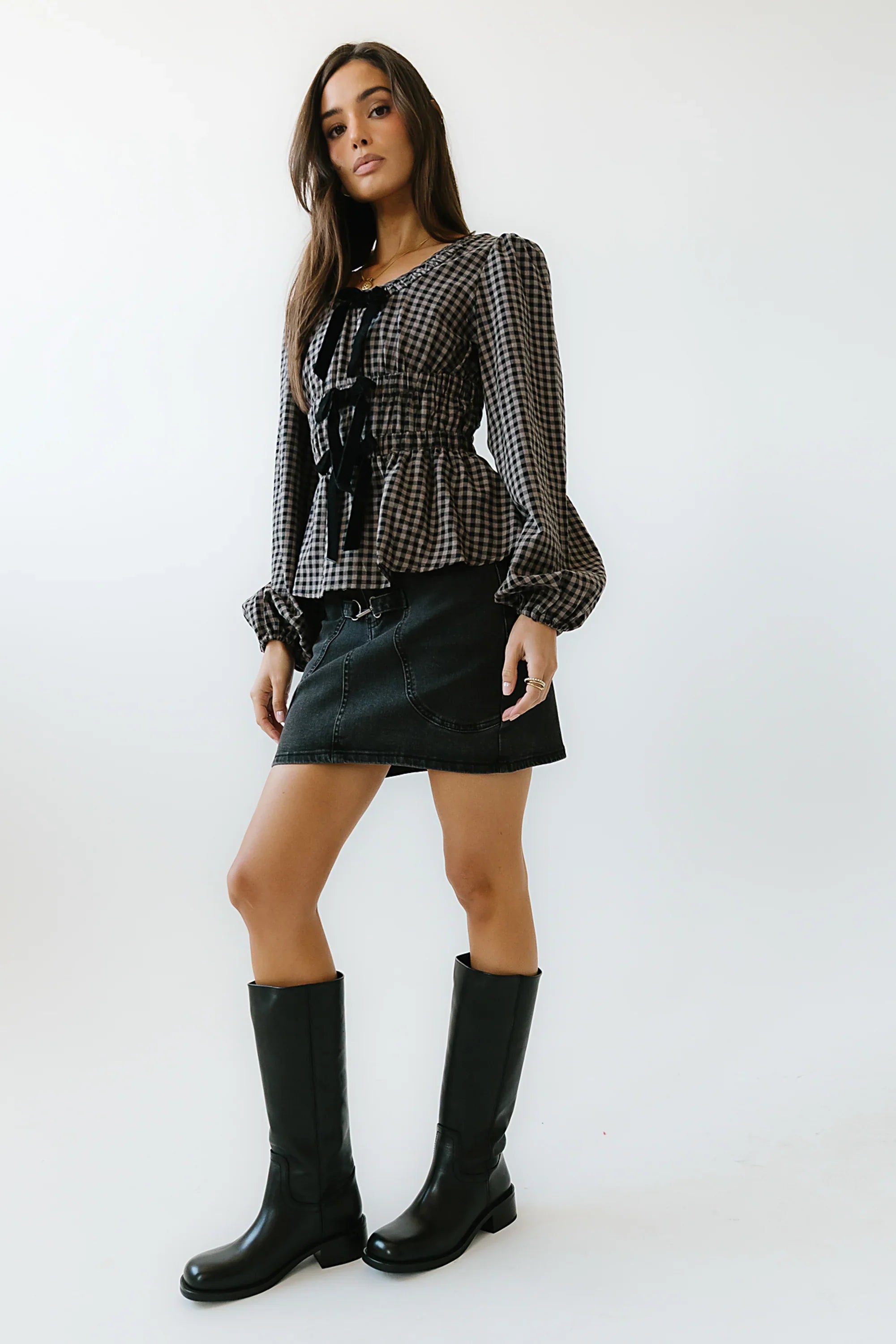 Laurel Denim Mini Skirt