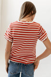 Walker Scalloped Top in Marsala