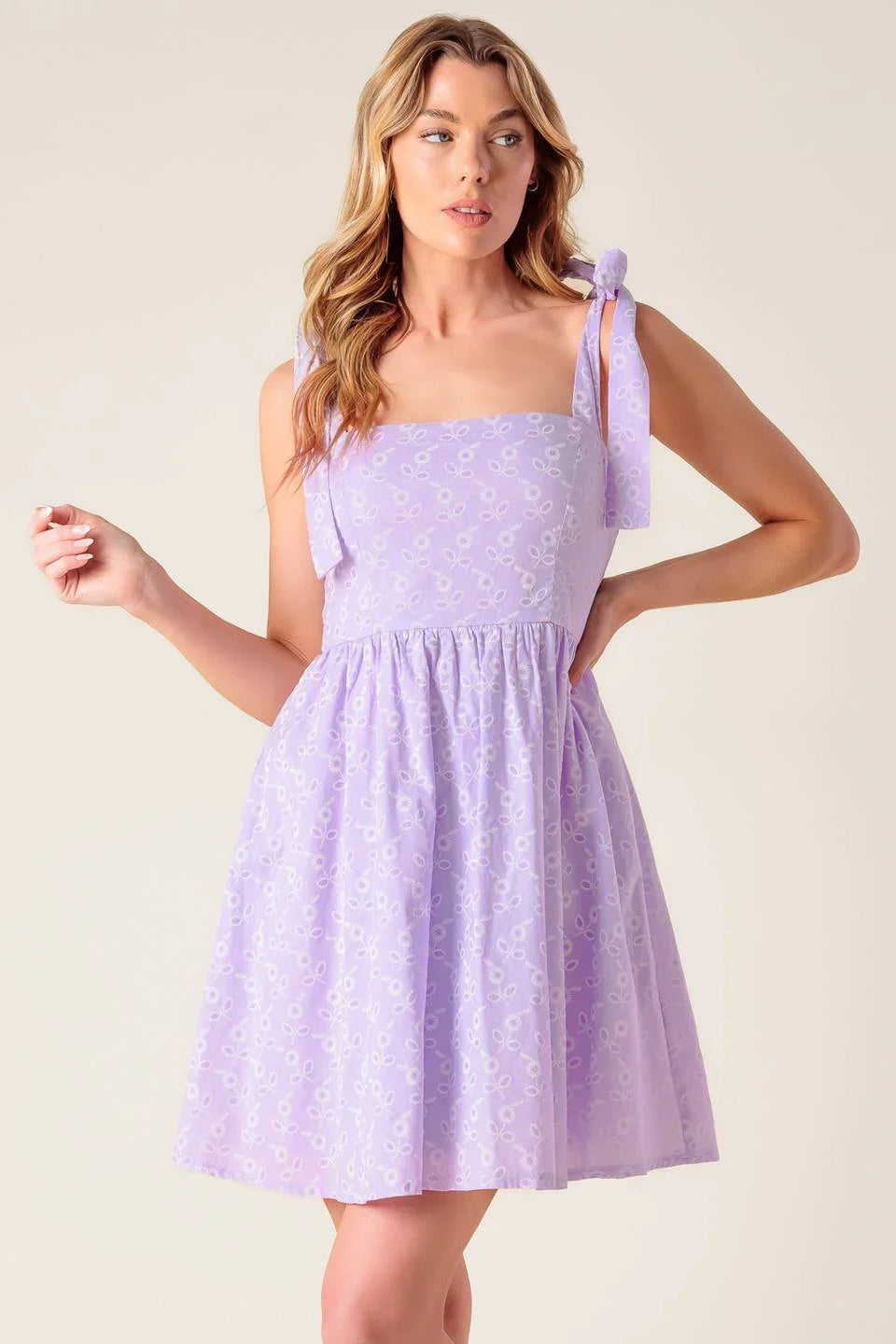 DATE TO REMEMBER MINI DRESS LAVENDER