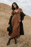 Kaydence Maxi Dress in Brown FINAL SALE