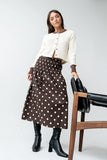 Ricky Polka Dot Midi Skirt