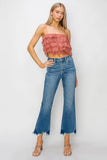 Madden Crop Fray Flare Jean