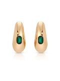 Deco Crystal Hoops