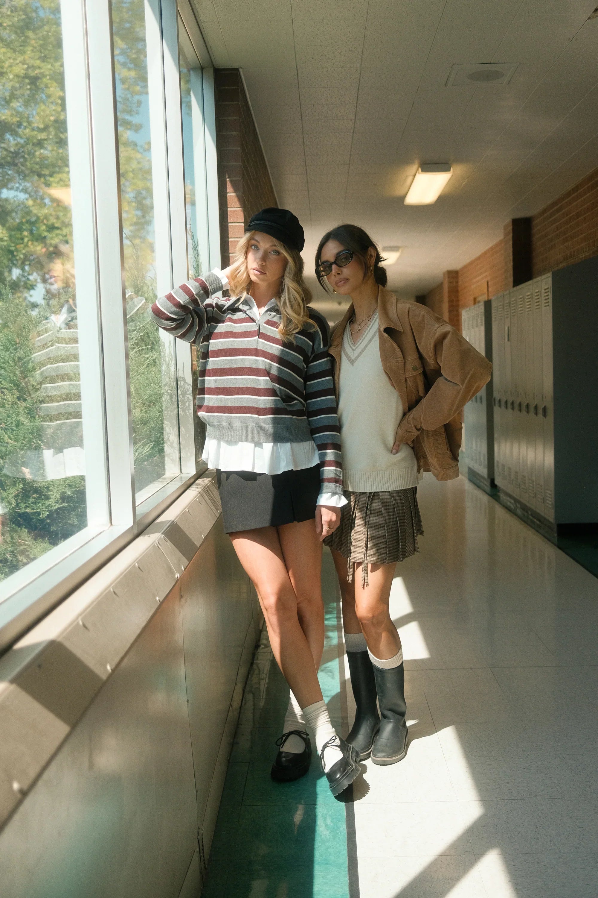 Morgan Striped Sweater in Grey FINAL SALE