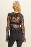 Shina Sheer Lace Blouse