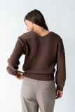 Marlie Knit Cardigan in Brown