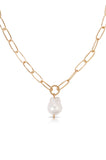 Single Pearl Chain Necklace