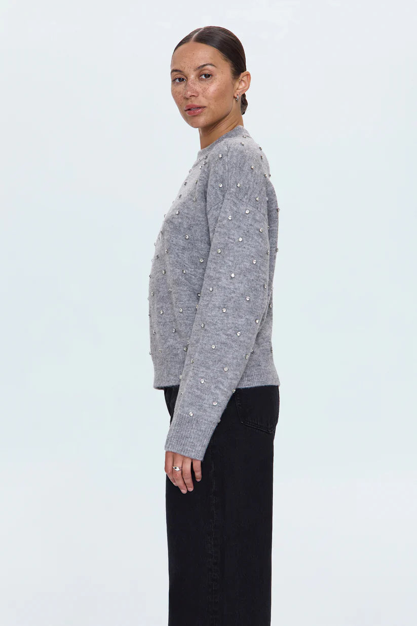 Pistola Aura Sweater in Charcoal Diamonte