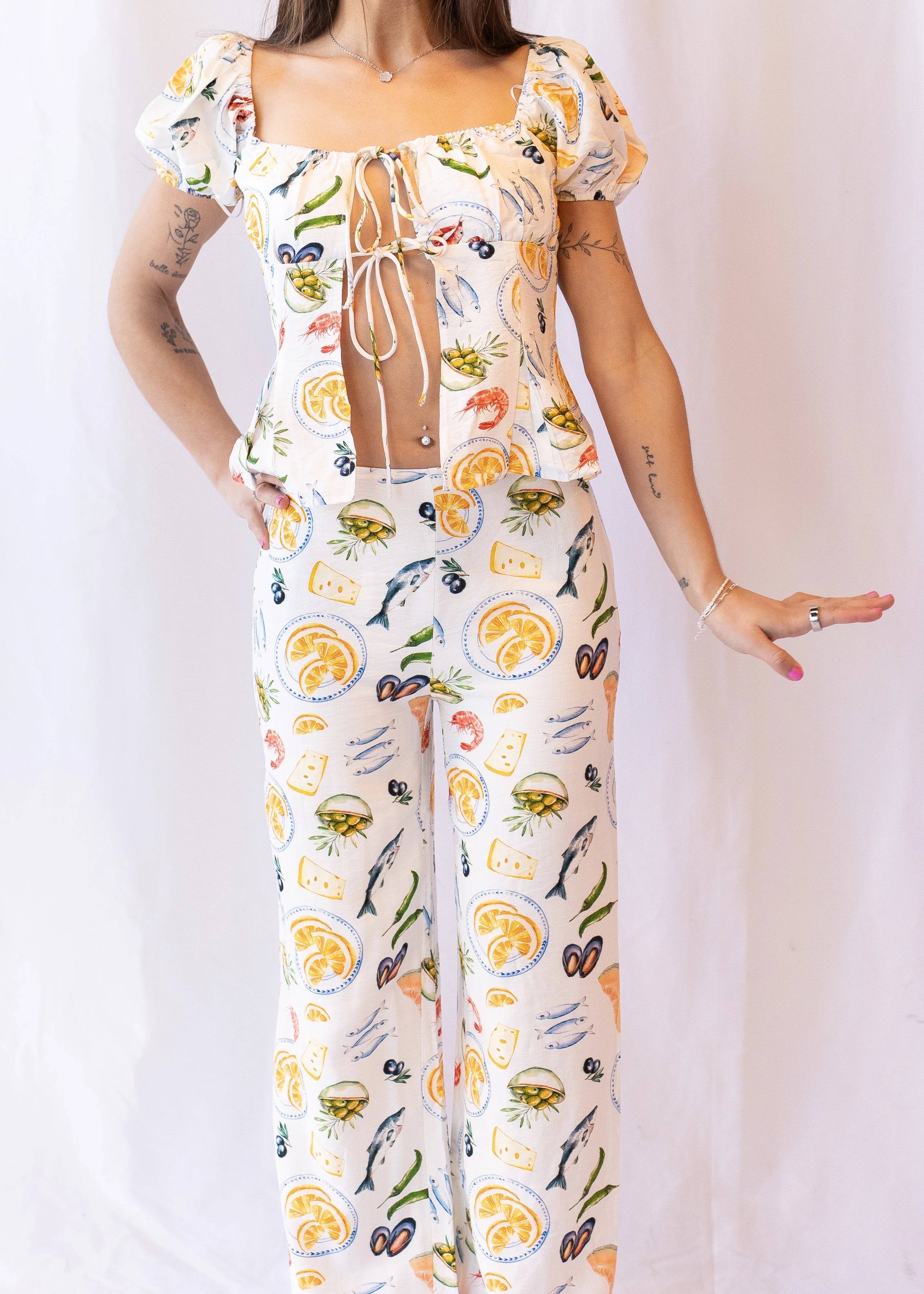Maddox Picnic Print Pants