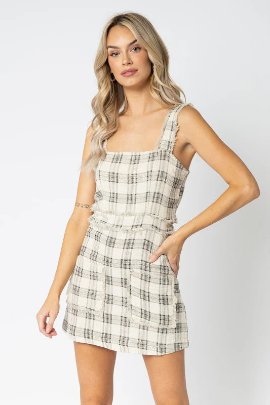 Freida Plaid Tank Dress