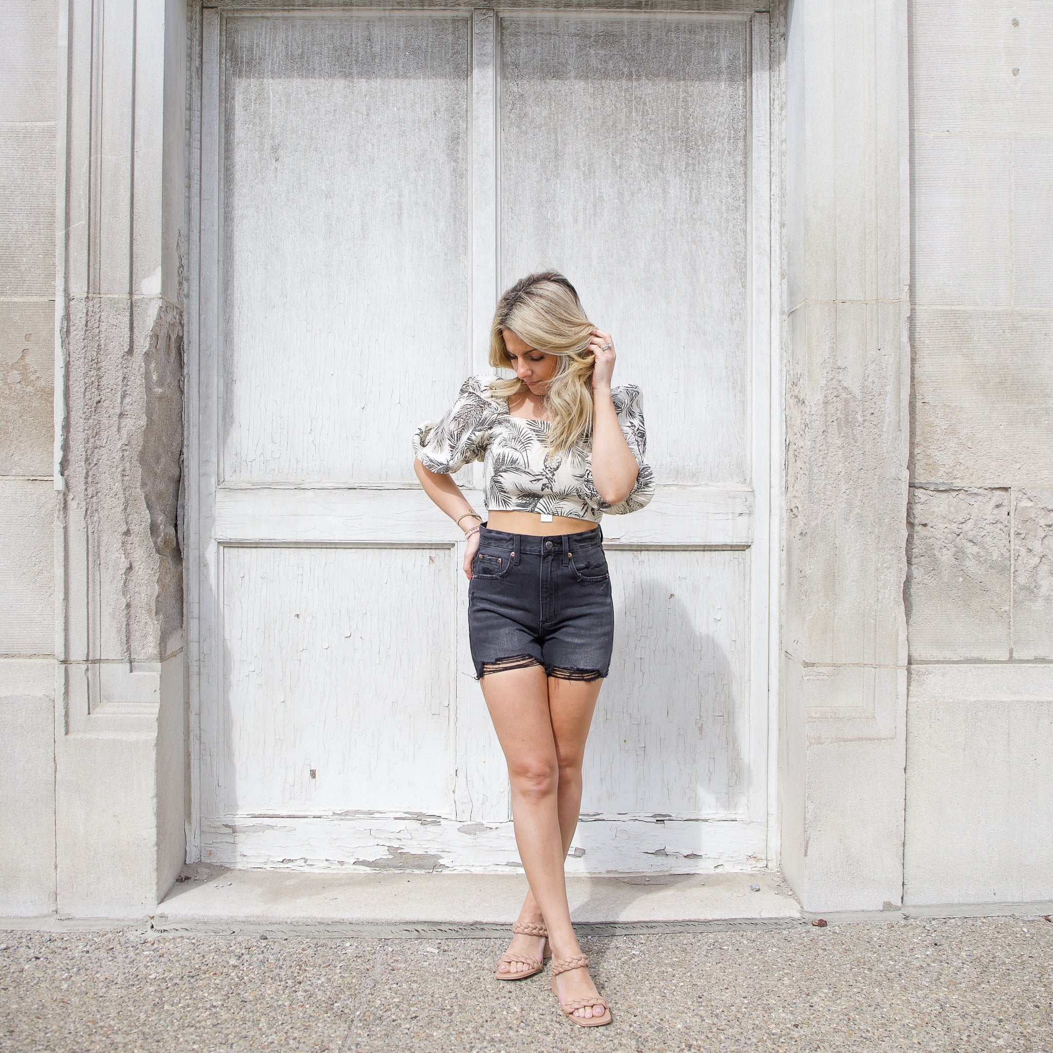 Sara Printed Tie Top