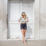 Sara Printed Tie Top