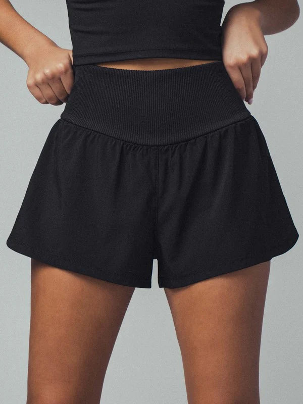 Amie Flow Ribbed Waist Athletic Shorts