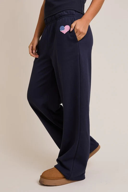 Heart Flag Sweatpants