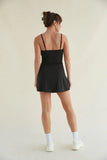 Carly Airbrush Tennis Dress in Black