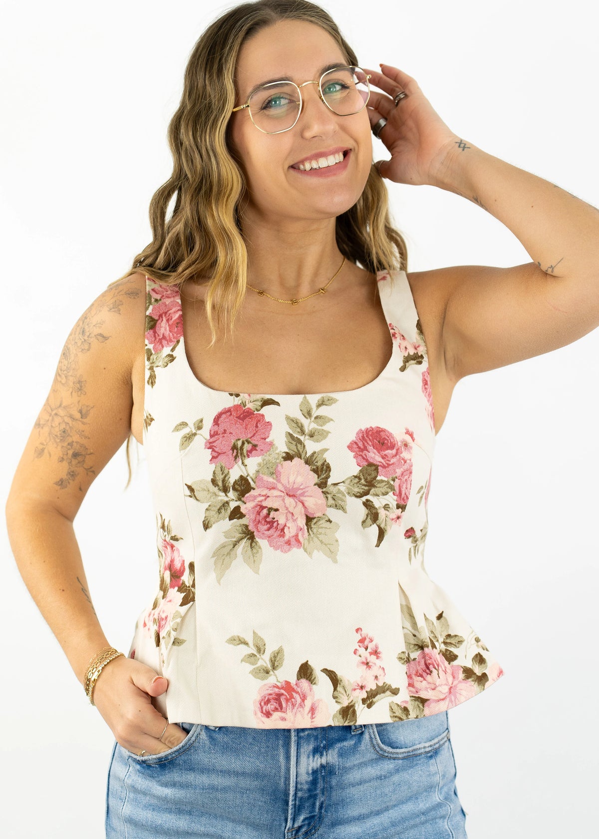 Litzy Peplum Top