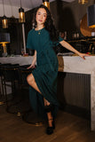 Lyanna Sparkle Maxi Dress in Teal FINAL SALE