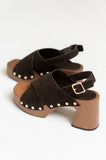 Pamela Block Heels in Brown