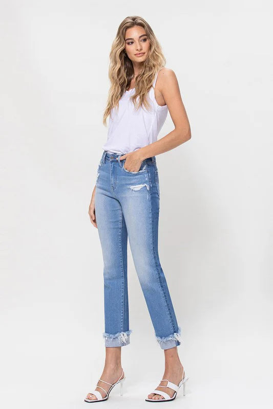 Angela High Rise Ankle Jean
