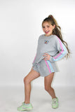 Butterfly embroidery sweatshirt