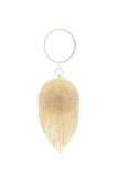 Womens Rhinestone Fringe Disco Ball Evening Clutch Bags