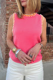 Pearl Embellished Knit Top