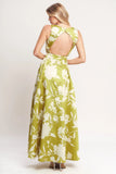 LIME FLORAL MAXI DRESS FINAL SALE