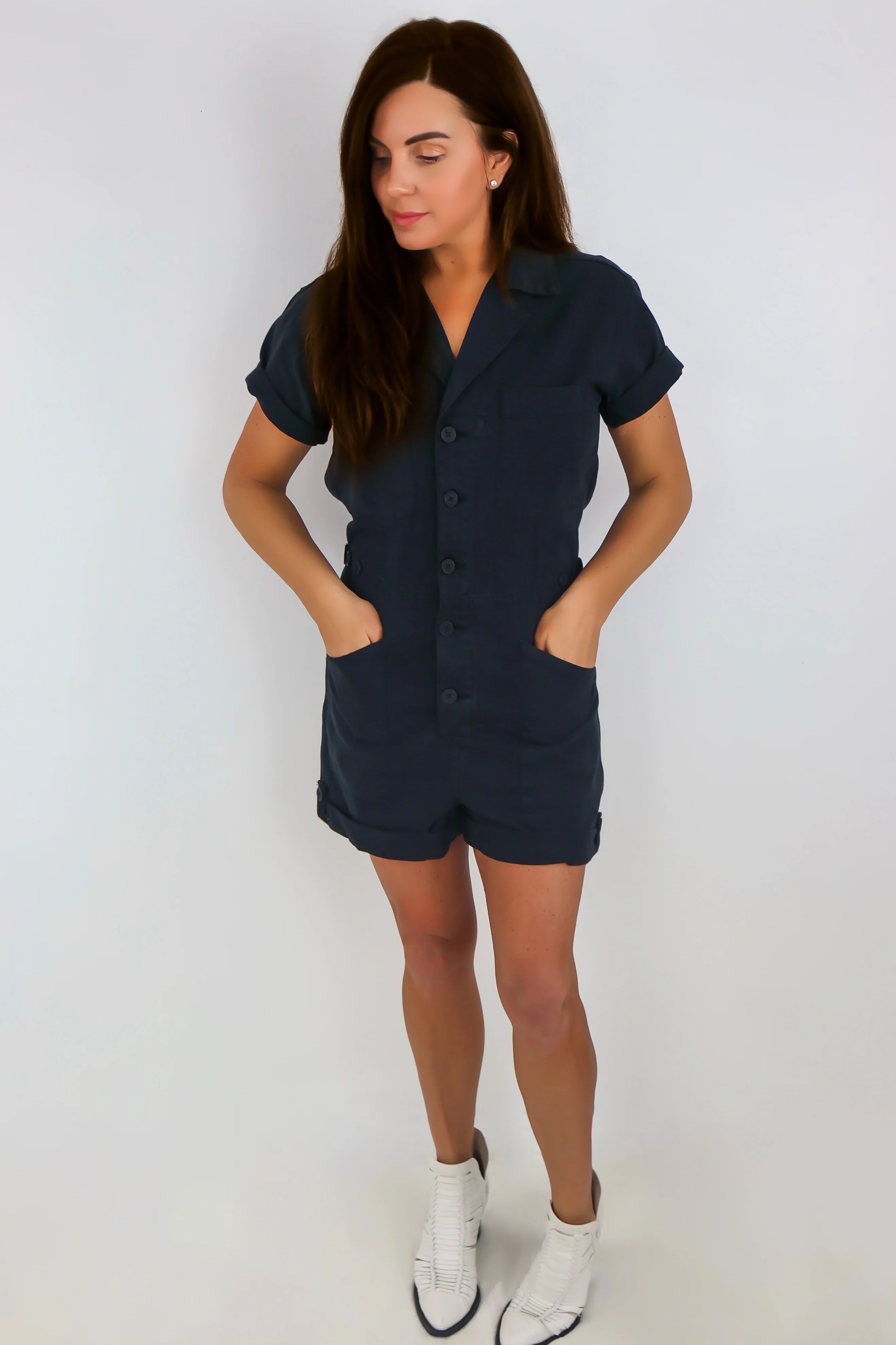 Pistola Parker Romper in Fade to Black