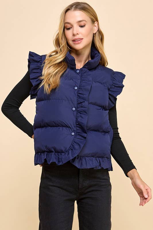 Tanya Ruffle Vest