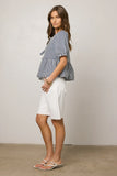 Lydia Bermuda Shorts in White