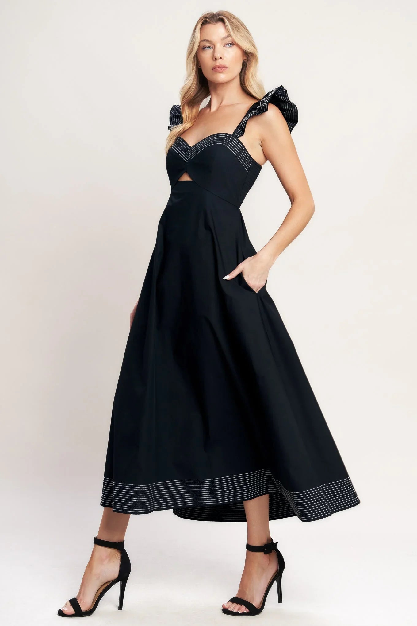 BEAUTIFULLY UNEXPECTED MIDI DRESS