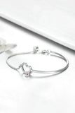 Heart Charm Bracelet in Sterling Silver