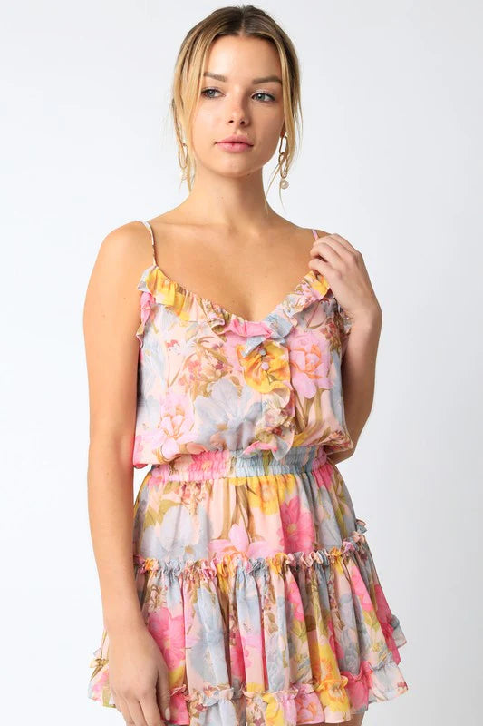 Rita Ruffle Mini Dress