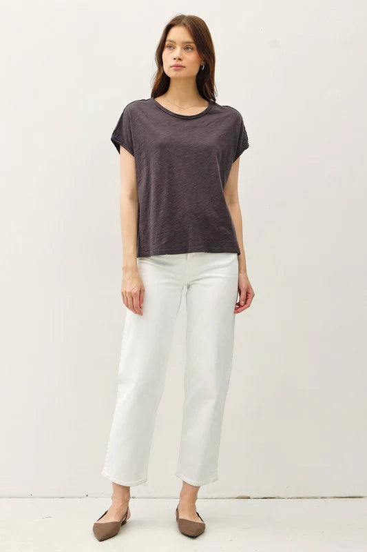 Zia Exposed Seam Top