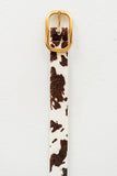 Hannah Cow Print Belt