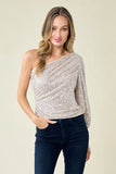 Pierson Sequin One Shoulder Top