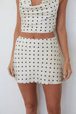 Kendra Polka Dot Mini Skort