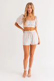 Zelda Stripe Crop Top