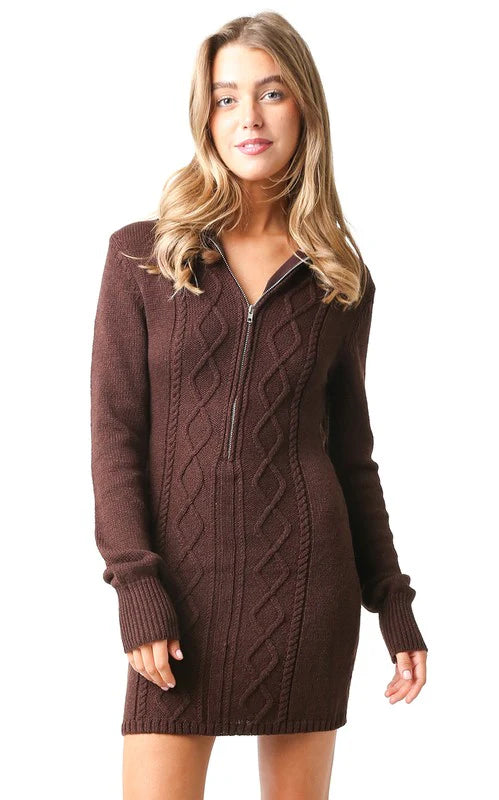 Erin Zipper Sweater Dress