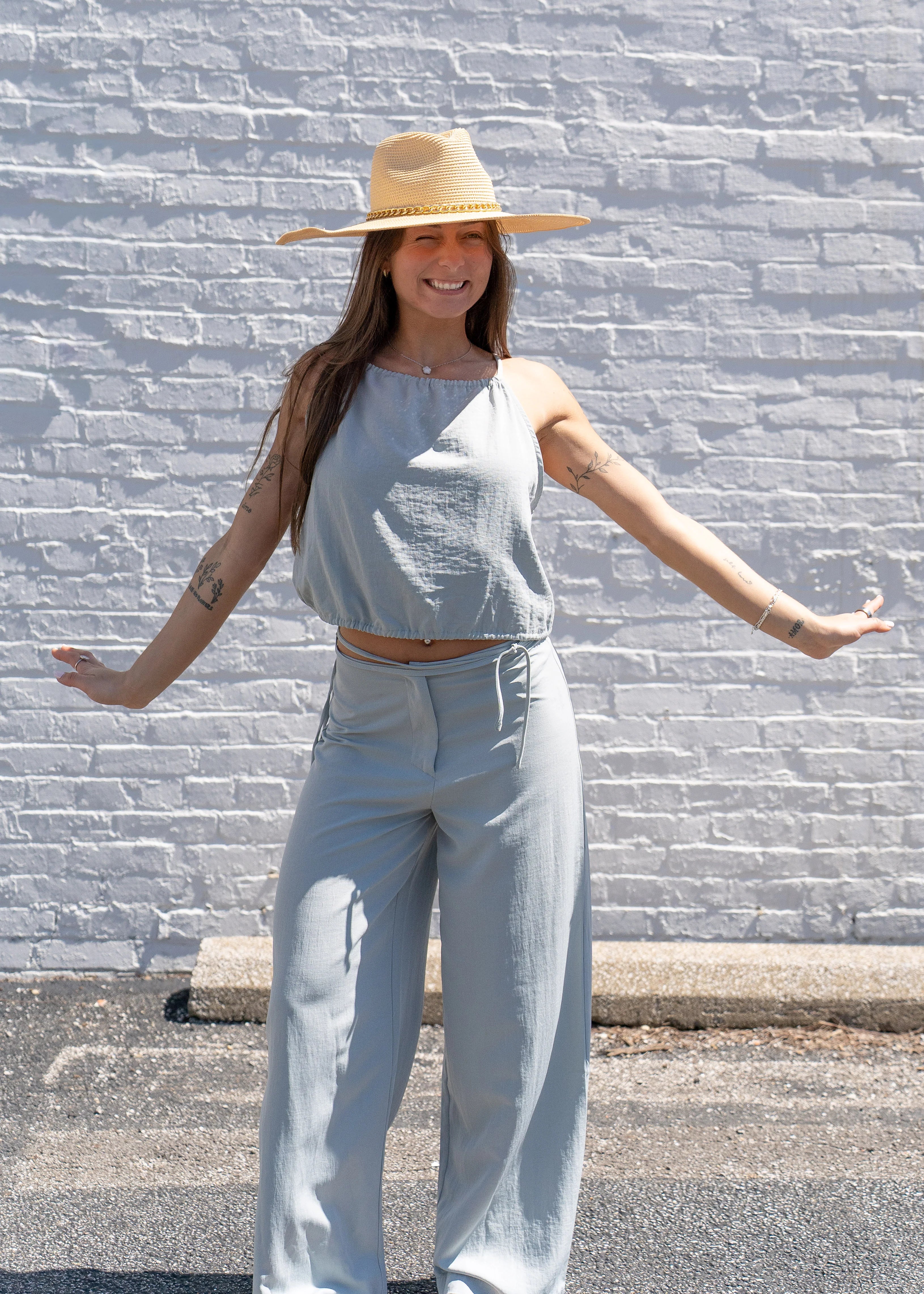 Shar Tie Front Pants