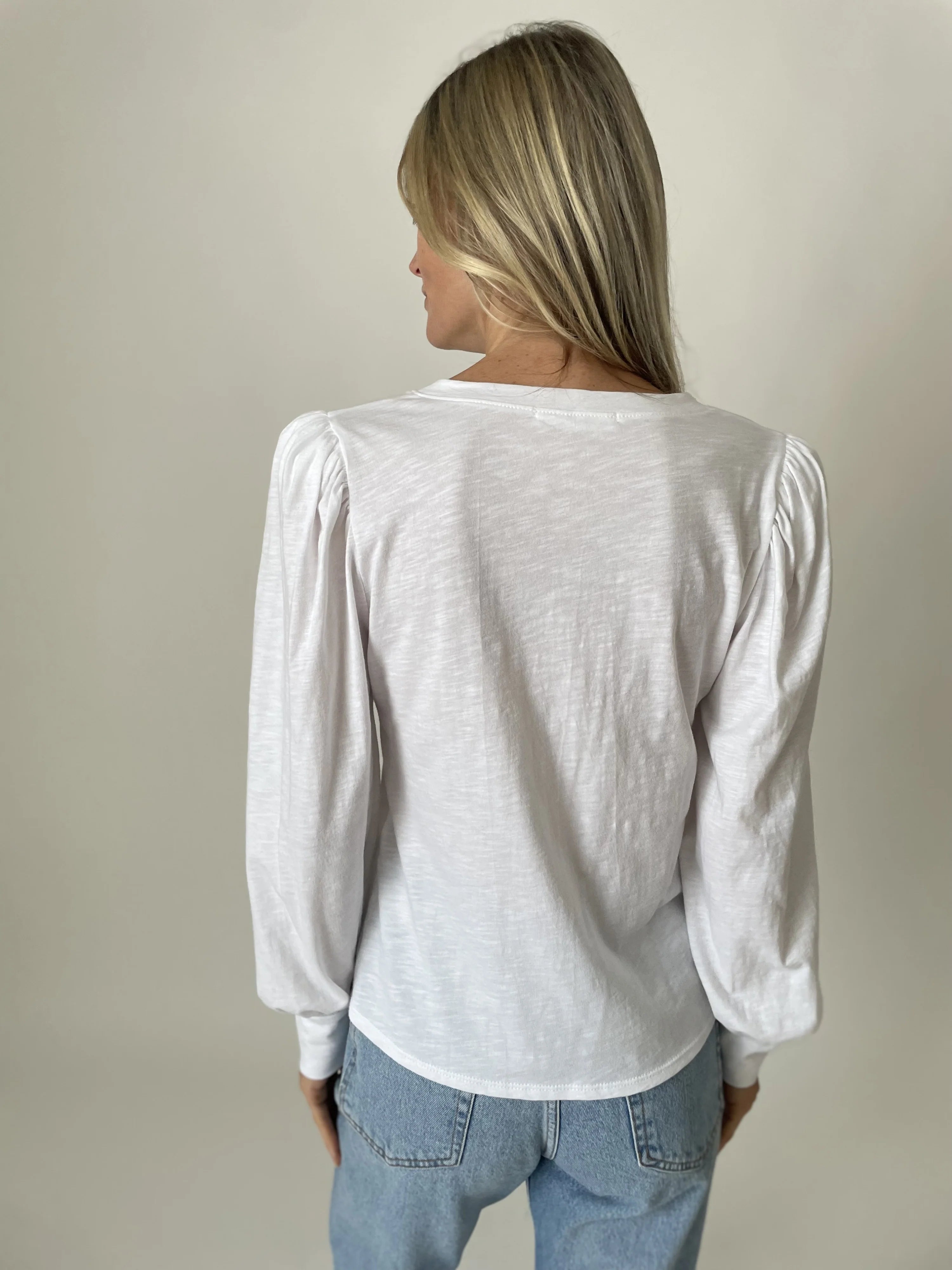 Kira Long Sleeve V Neck Top